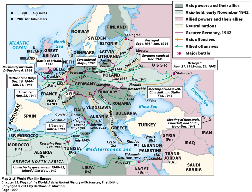 world war 2 map allies axis